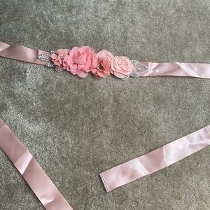 Blush sash Wedding Sash
